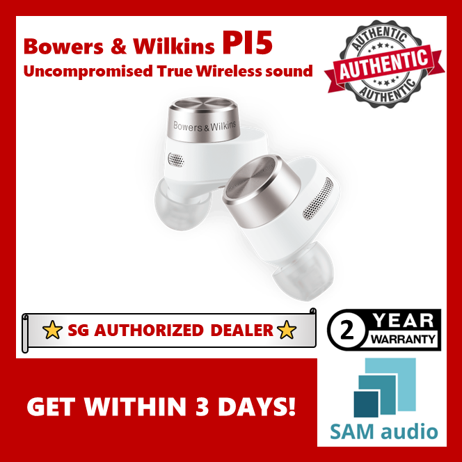 [🎶SG] Bowers & Wilkins PI5 in-Ear True Wireless Headphones with 4 Bluetooth 5.0 & Qualcomm aptX