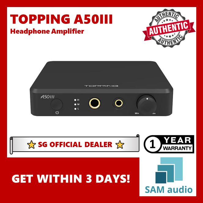 [🎶SG] TOPPING A50III (A50 III) Headphone Amplifier