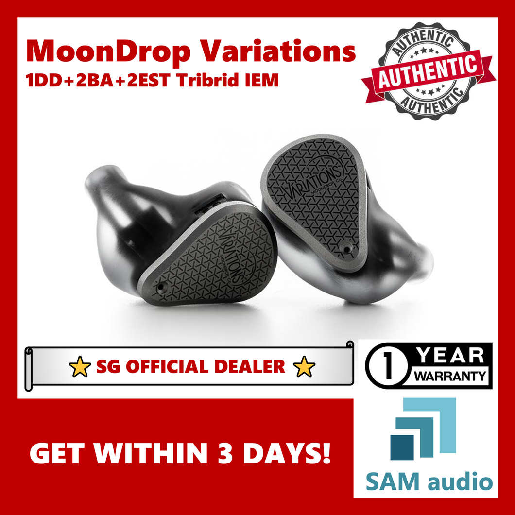 [🎶SG] MoonDrop Variations, 1x 10mm DD, 2x Softears BA, 2x Sonion EST, Tri-brid IEM, Hifi Audio