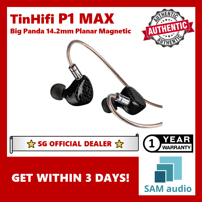 [🎶SG] TINHIFI P1 MAX BIG PANDA 14.2mm PLANAR MAGNETIC DRIVER