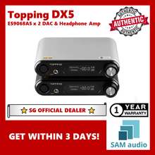 Load image into Gallery viewer, [🎶SG] TOPPING DX5, DAC MQA 2xES9068AS Decoder, DSD512 &amp; PCM 32bit768kHz, High-Performance Audio
