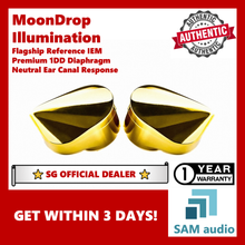 Load image into Gallery viewer, [🎶SG] MoonDrop Illumination, Reference class IEM, 1DD 11mm diaphragm, 1.6 Tesla Neodymium magnet, CNC Titanium Shell, 25Ω

