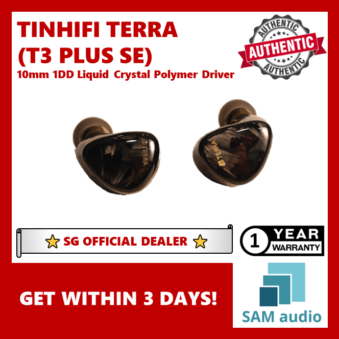 [🎶SG] TINHiFi TERRA T3 Plus Special Edition, 10mm 1DD Liquid Crystal Polymer Driver