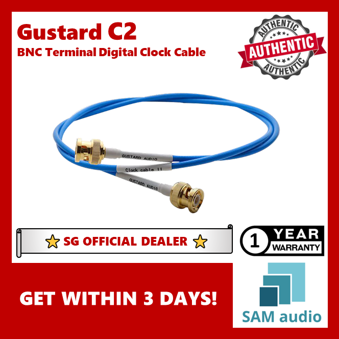 [🎶SG] GUSTARD C2 BNC Terminal Digital Clock Cable