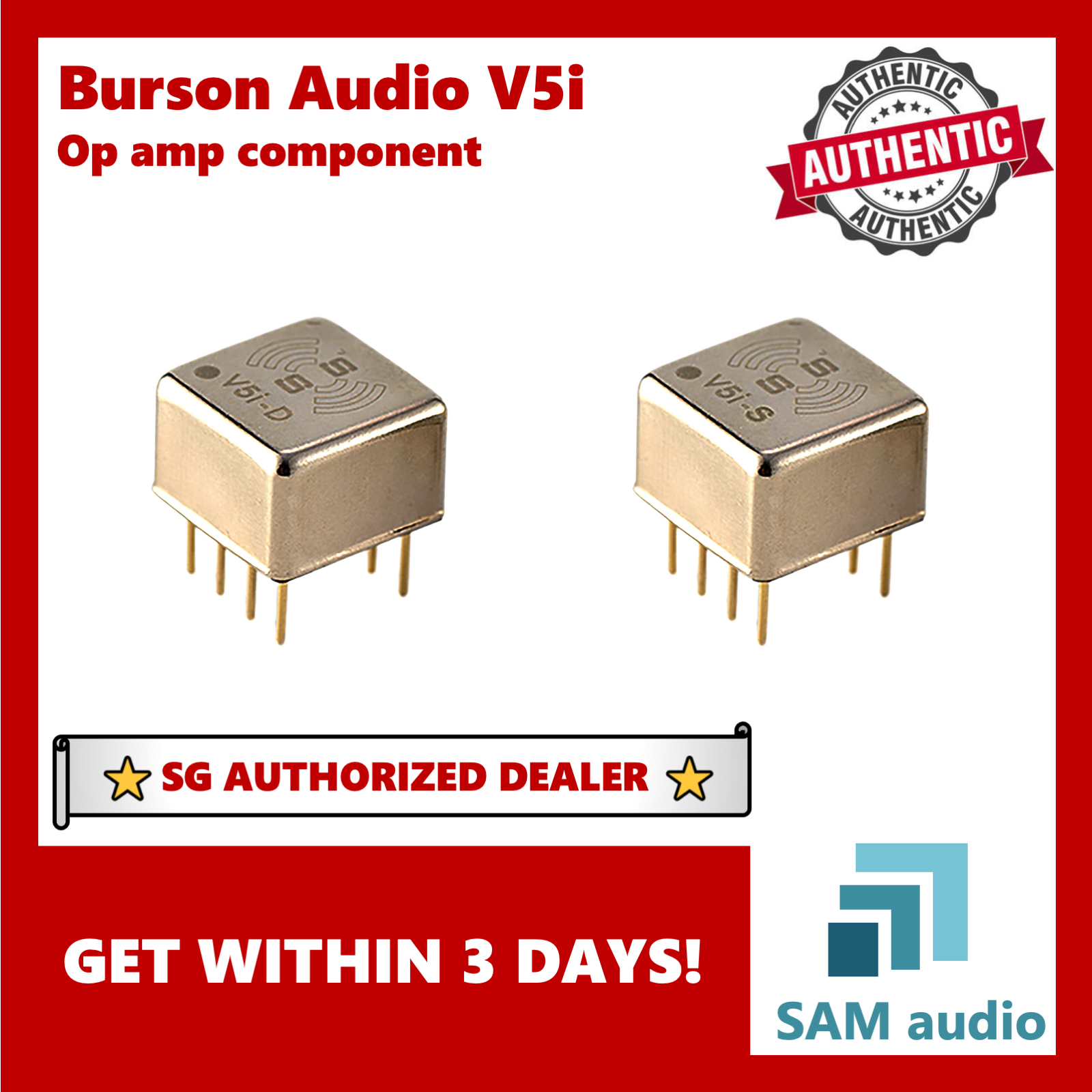 🎶SG] Burson Audio V5i Hybrid Audio Opamp (One Pair) – SAM