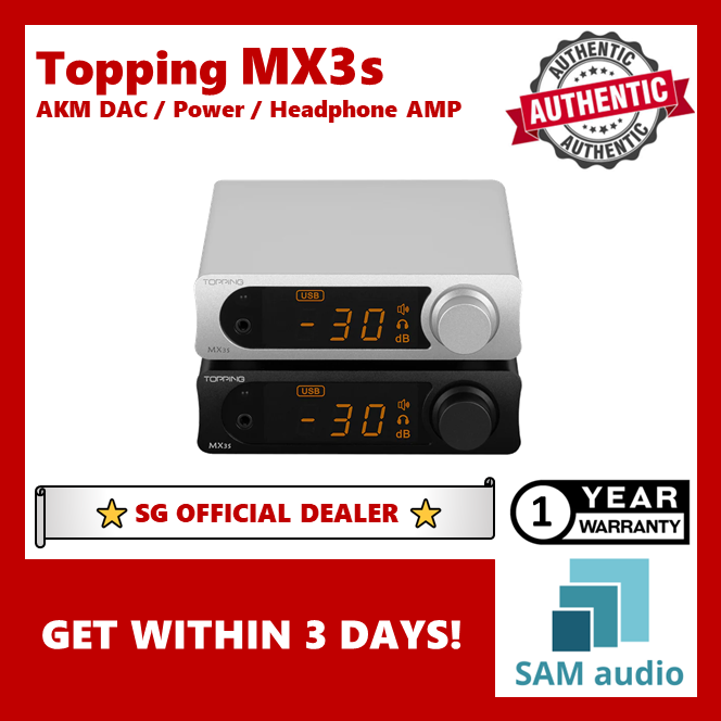 [🎶SG] TOPPING MX3S AKM DAC / Headphone / Power Amplifier
