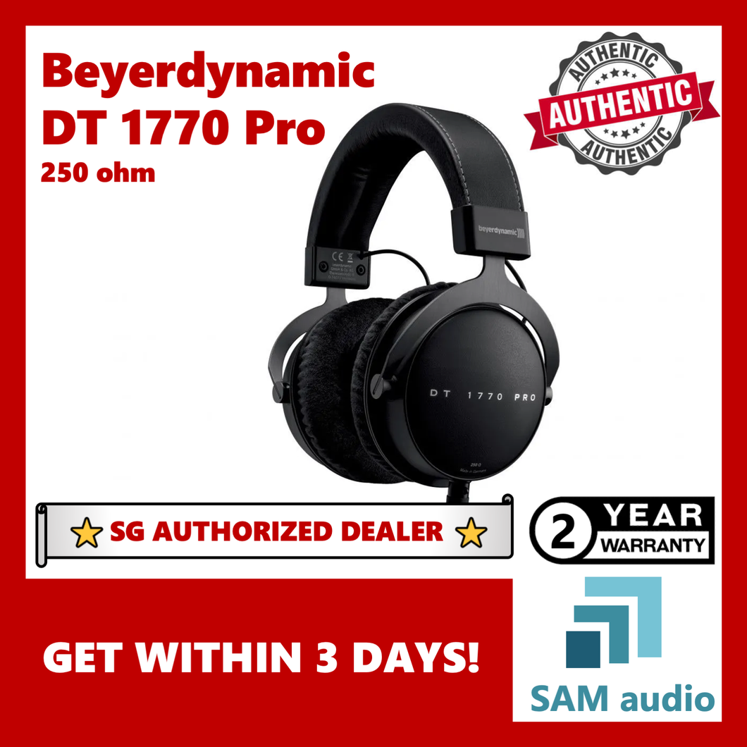 [🎶SG] Beyerdynamic DT1770 PRO , Tesla studio reference headphone for mixing, mastering, monitoring (closed back 250 ohms DT1770)