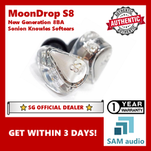 Load image into Gallery viewer, [🎶SG] Moondrop S8 IEM, New Generation 8BA Sonion + Knowles + Softears, 16Ω, Hifi Audio
