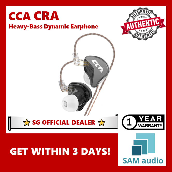 [🎶SG] CCA CRA, Composite Polymer Diaphragm Dynamic Driver HiFi In-ear Earphone