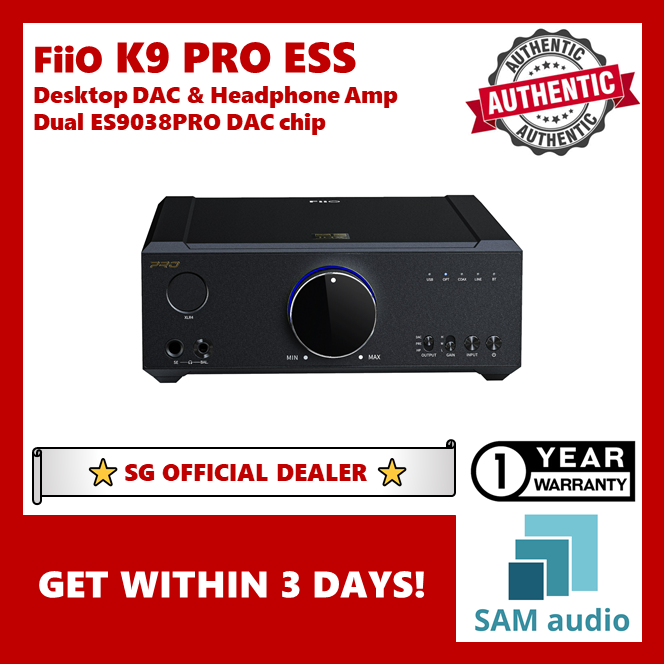 [🎶SG] FiiO K9 Pro ESS Desktop Headphone Amplifier & DAC (DUAL ES9038PRO, THX AAA 788+)