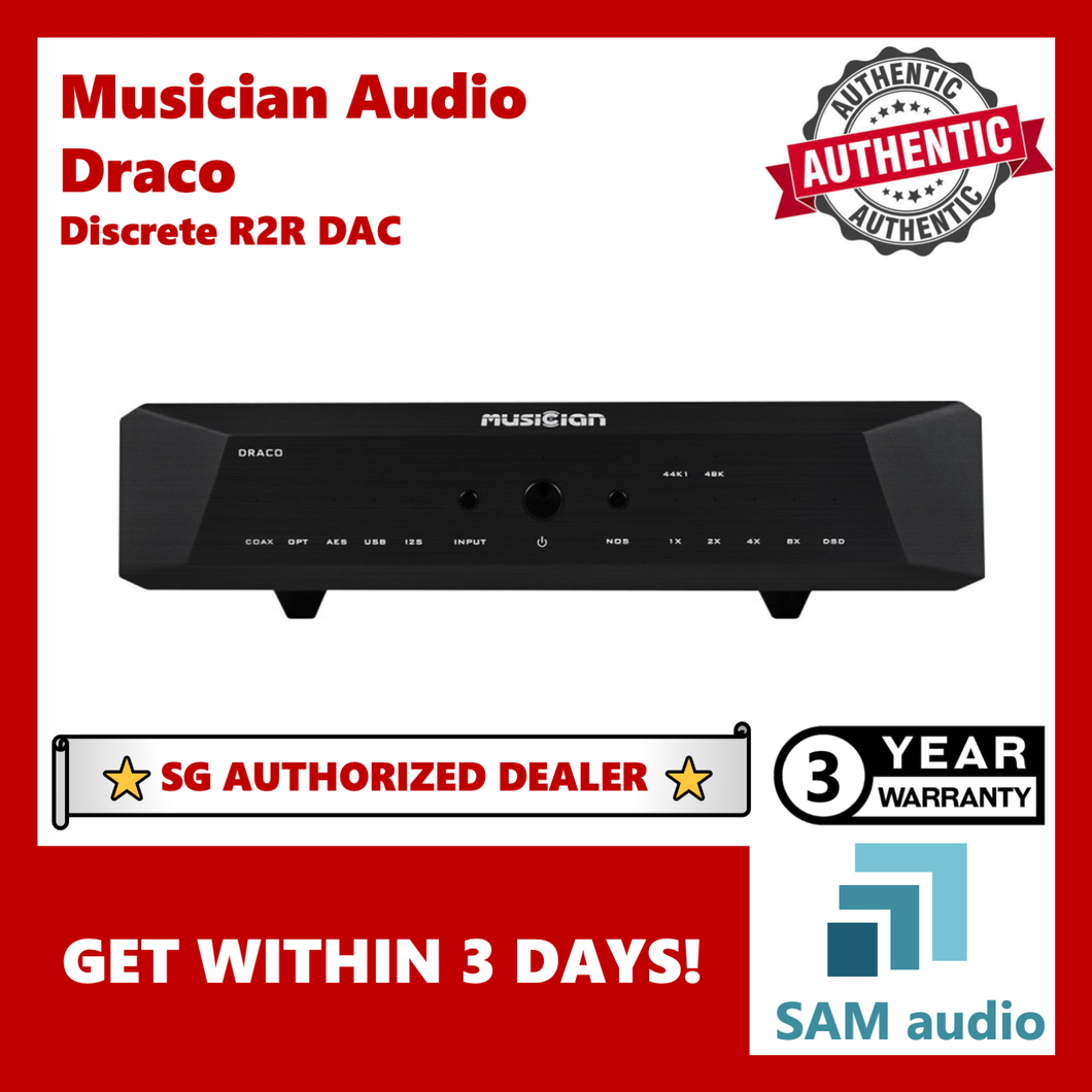 [🎶SG] Musician Audio DRACO, Discrete R2R DAC, Balanced XLR + RCA, Hifi Audio