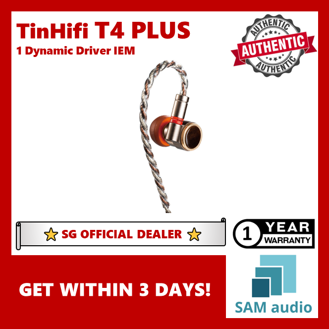 [🎶SG] TINHIFI T4 PLUS 1 DYNAMIC DRIVER IEM