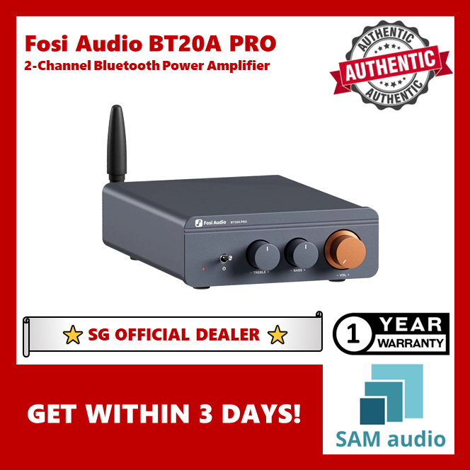 ★★★Fosi Audio BT20A PRO　プリメインアンプ 🎶SG] FOSI AUDIO BT20A PRO 2-Channel Bluetooth Power Amplifier