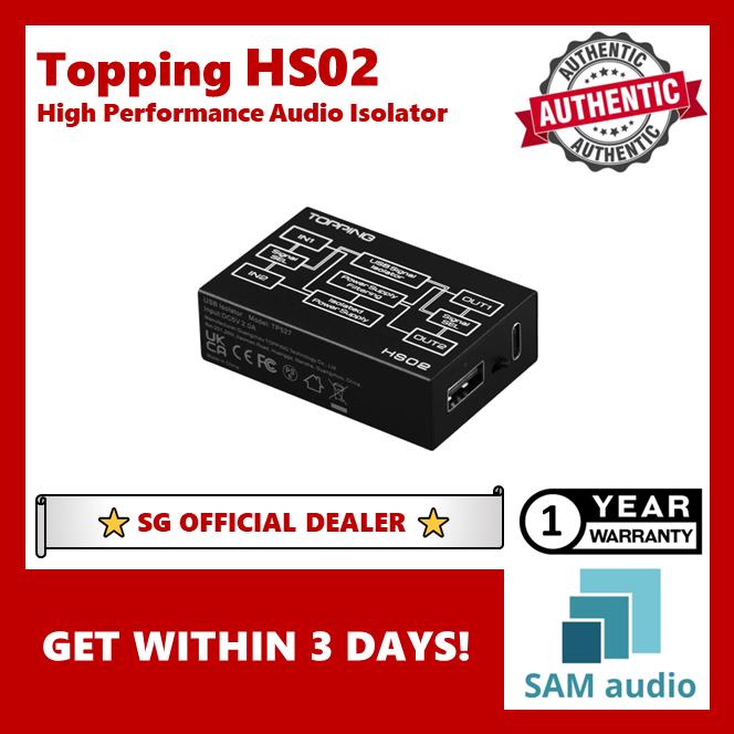 [🎶SG] TOPPING HS02 High Performance Audio Isolator