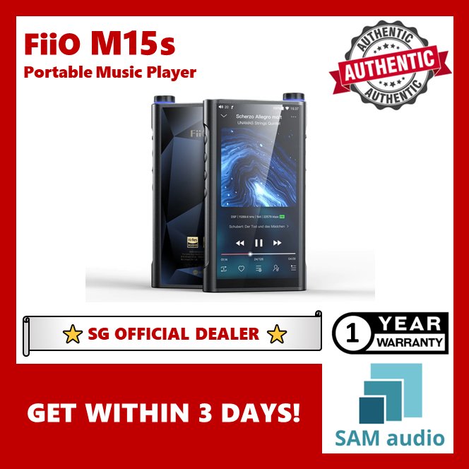 [🎶SG] FIIO M15S Portable ES9038PRO DAC Hi-Res Lossless Music Player