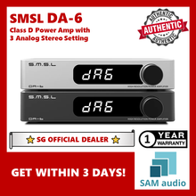 Load image into Gallery viewer, [🎶SG] SMSL DA-6, Class D Power Amplifier 70W*2 with Remote Control &amp; German Infineon&#39;s New Silicon Carbide Amplifier Chip (DA6)
