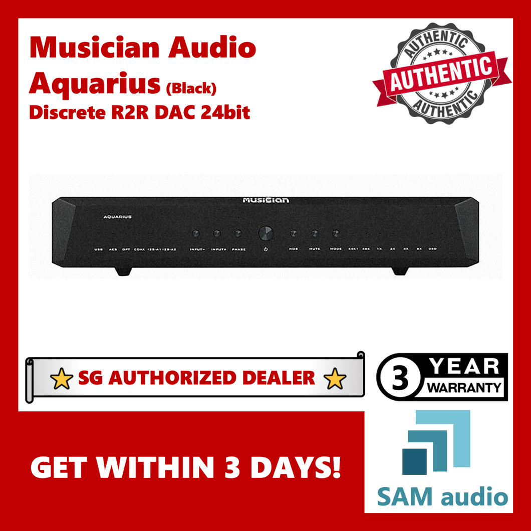 [🎶SG] Musician Audio AQUARIUS, Discrete R2R DAC, Balanced XLR + RCA, PCM 1536kHz DSD1024