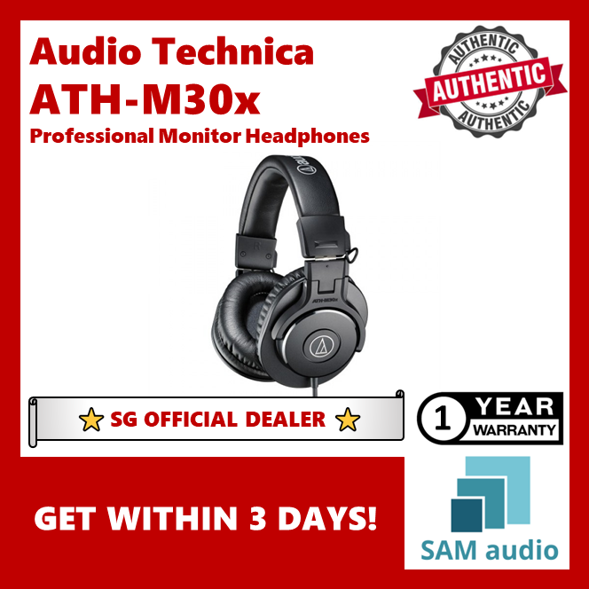 [🎶SG] Audio Technica ATH-M30x Professional Monitor Headphone