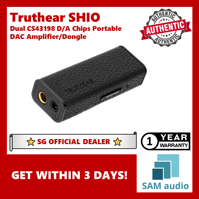 [🎶SG] Truthear SHIO Dual CS43198 D/A Chips Lossless Portable DAC Amplifier/Dongle
