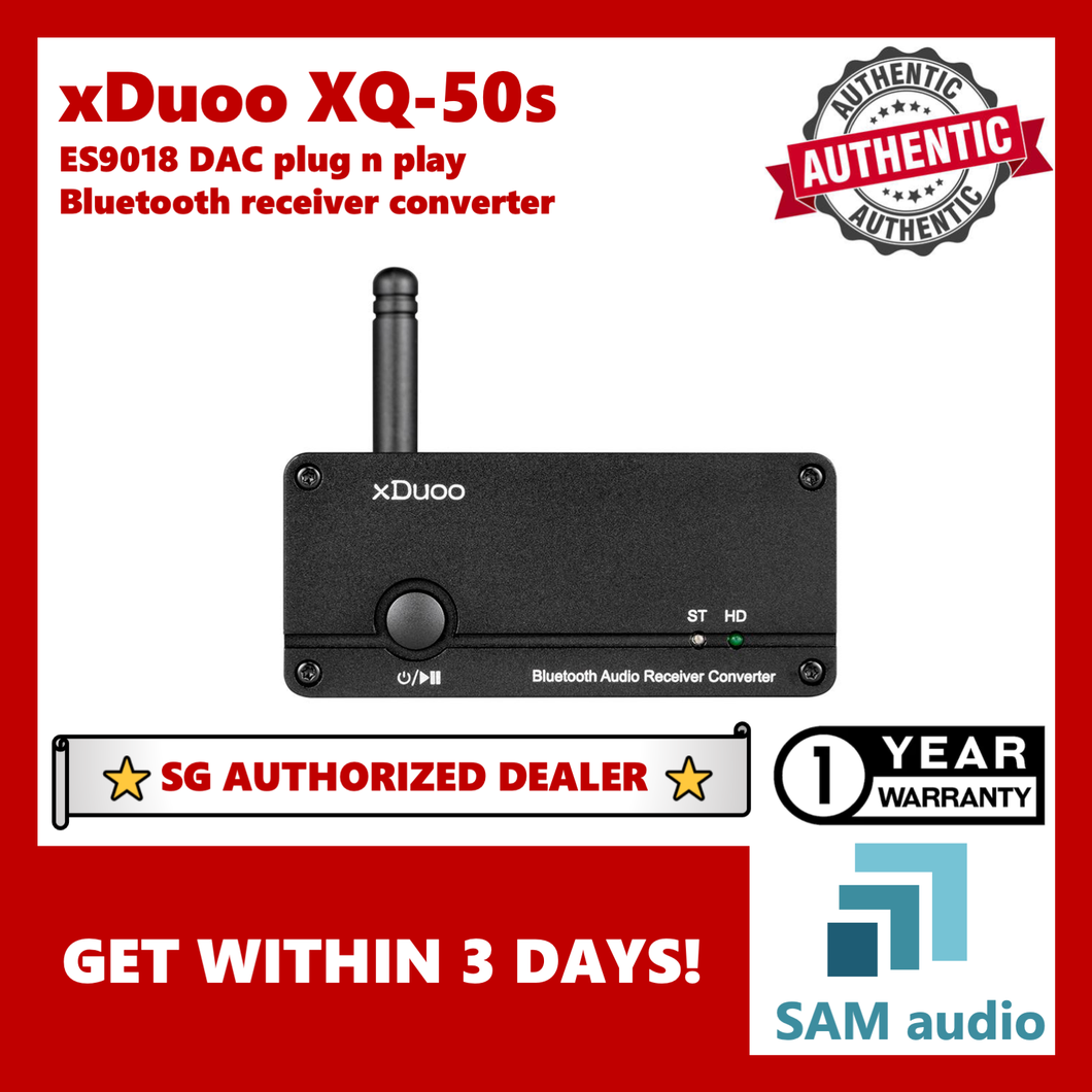 [🎶SG] Xduoo XQ-50s, QCC3034 Bluetooth, ES9018 DAC, Audio receiver converter, PC USB DAC, Hifi Audio