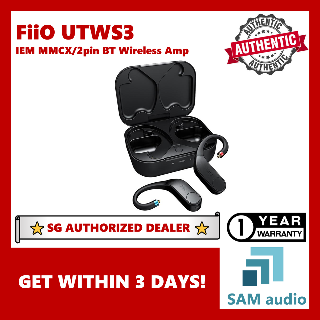 [🎶SG] FiiO UTWS3 TWS Bluetooth Amp (QCC3040, 2pin/MMCX), Hifi Audio