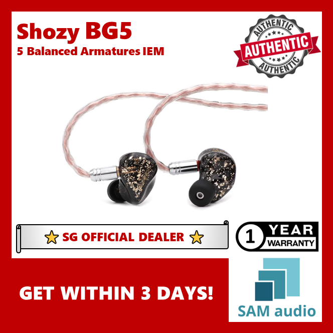 [🎶SG] SHOZY BG5 5BA Balanced Armature In Ear Monitor