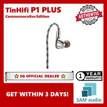 Load image into Gallery viewer, [🎶SG] TINHiFi P1 Plus, 10mm Planar nano diaphragm driver 22Ω, Gold Plated MMCX, in ear earphones, Hifi Audio
