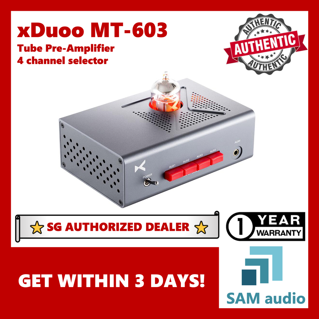 [🎶SG] Xduoo MT-603, 12AU7 Tube Preamplifier, 4 Channel selector