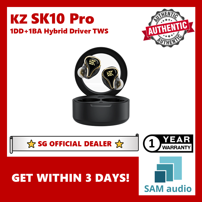 [🎶SG] KZ SK10 PRO 1DD + 1BA Hybrid Driver TWS