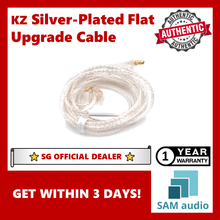 Load image into Gallery viewer, [🎶SG] KZ Silver Plated Flat Upgrade Cable 2 Pin 0.75mm with Mic
