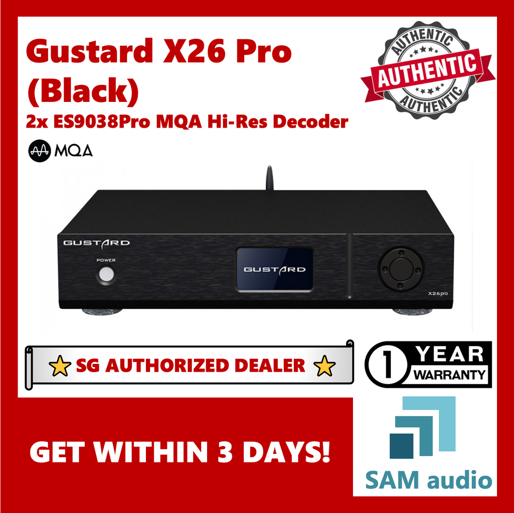 [🎶SG] Gustard X26 Pro 2xES9038Pro MQA DAC