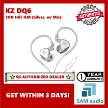 Load image into Gallery viewer, [🎶SG] KZ DQ6 3DD HIFI In-Ear Monitors
