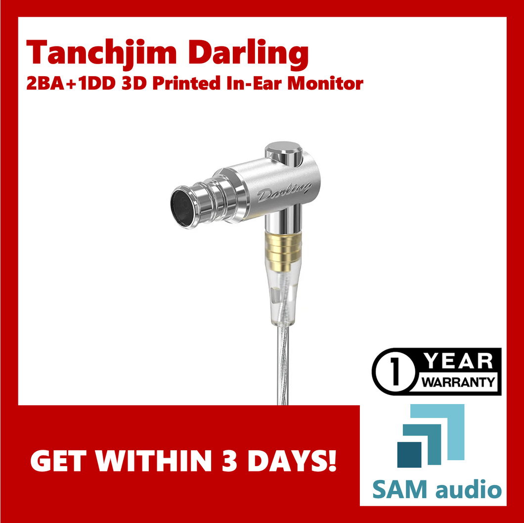 [🎶SG] Tanchjim Darling, 2BA Sonion 1DD 6mm, 3D Printed In-Ear Monitor, 9.5Ω