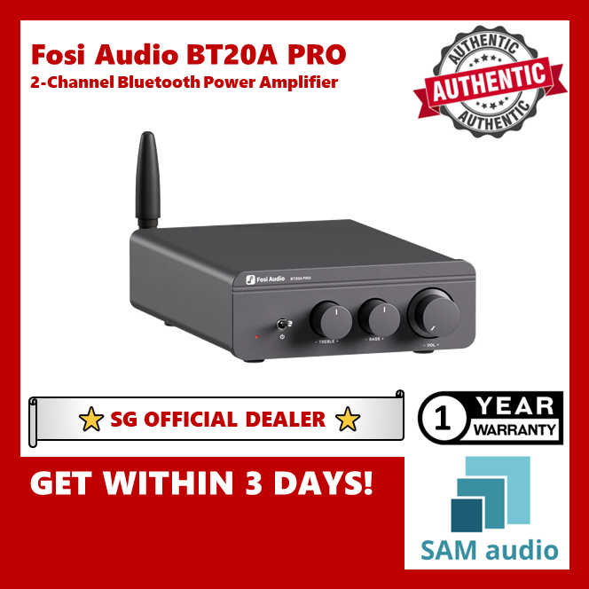 🎶SG] FOSI AUDIO BT20A PRO 2-Channel Bluetooth Power Amplifier