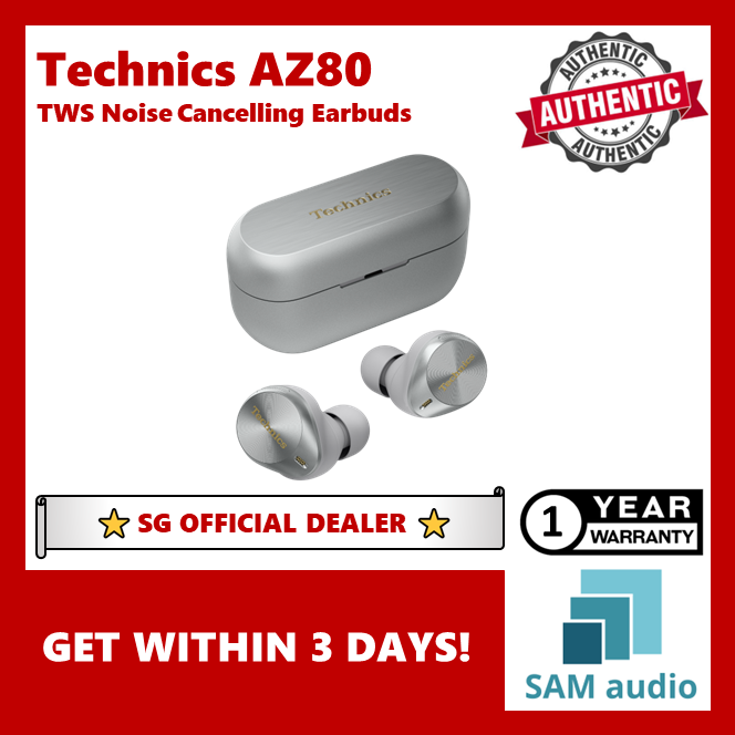 [🎶SG] TECHNICS EAH-AZ80 (AZ80) Noise Cancelling True Wireless Earbuds TWS - Official Technics SG Dealer