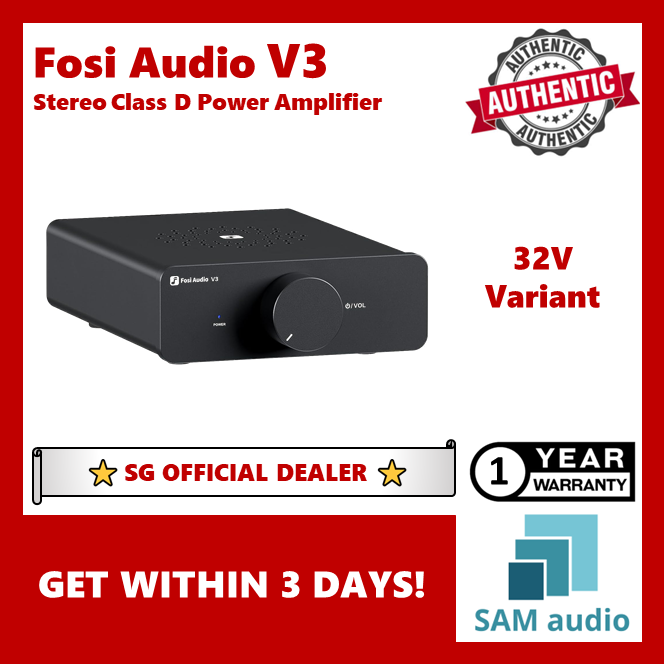 [🎶SG] FOSI AUDIO V3 Stereo Power Amplifier