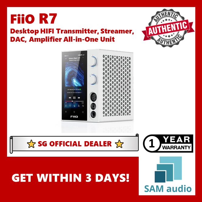 [🎶SG] FIIO R7 Desktop High Resolution Transmitter, Streamer, DAC, Amplifier All-in-One Unit