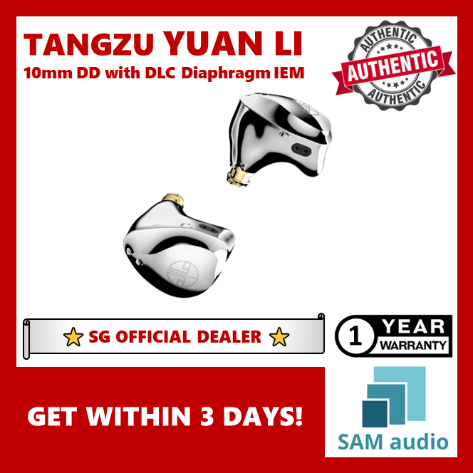 [🎶SG] TANGZU Yuan Li, 1DD 10mm DLC diaphragm, 32Ω Hifi audio earphone (Li Yuan)
