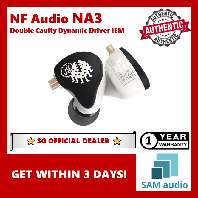 [🎶SG] NF Audio NA3 Double Cavity Dynamic Driver with 5N oxygen-free copper silver plated cable IEM