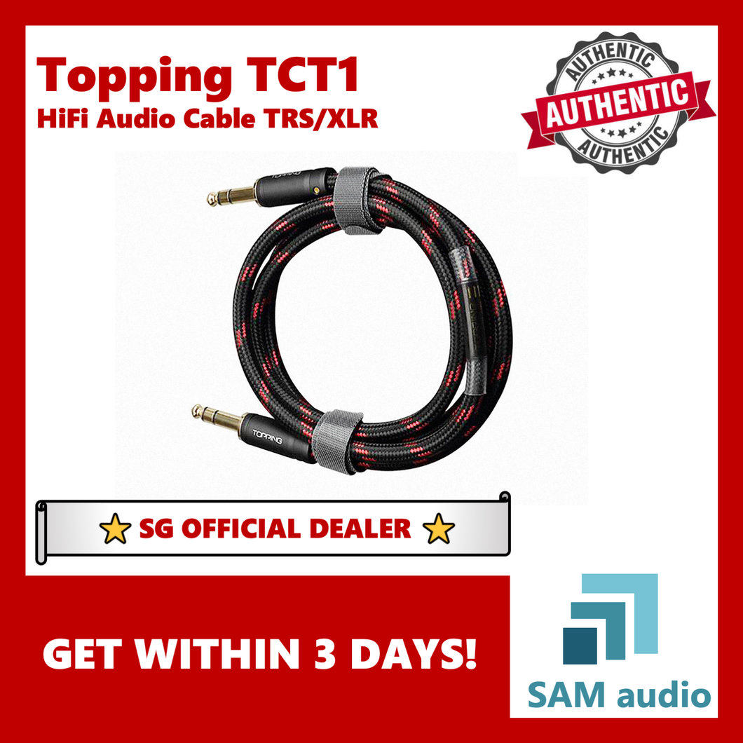 [🎶SG] Topping TCT Cable, TRS/XLR Balanced Cable, Audio Hifi