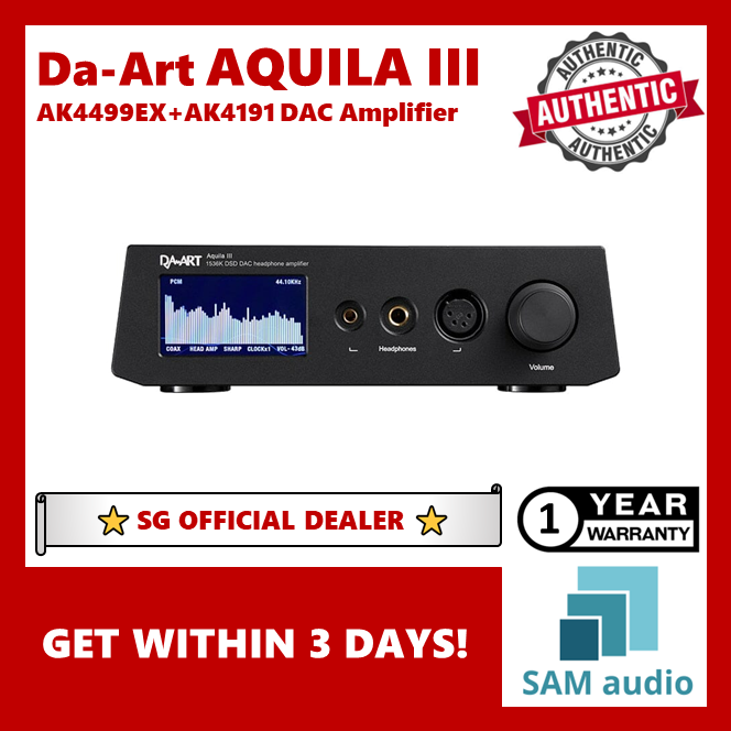 [🎶SG] DA-ART YULONG AQUILA III (AQUILA 3) AK4499EX+AK4191 DAC Amplifier