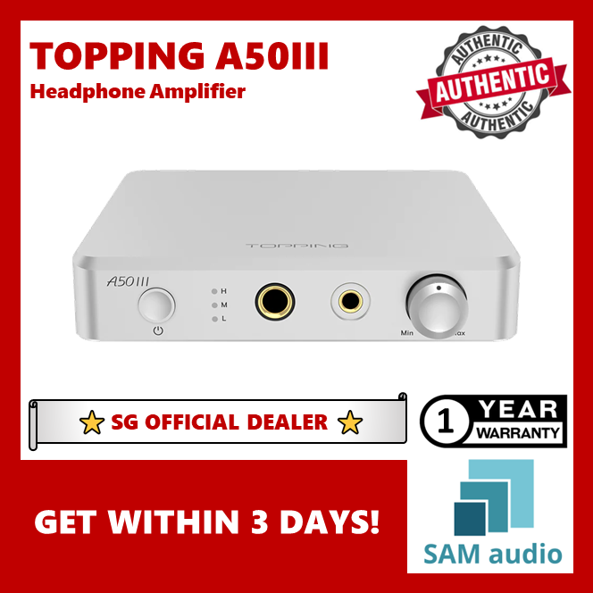[🎶SG] TOPPING A50III (A50 III) Headphone Amplifier