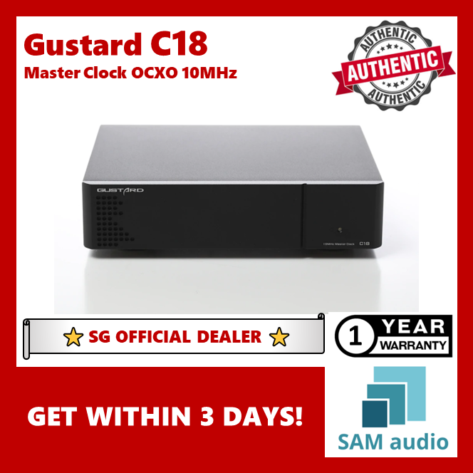 [🎶SG] Gustard C18 Master Clock OCXO 10MHz, Hifi Audio