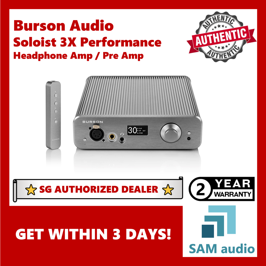 [🎶SG] Burson Audio - Soloist 3X Performance (Headphone Amp / Pre Amp), Hifi Audio