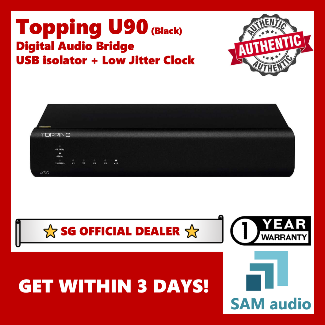 [🎶SG] Topping U90, USB audio Bridge, Low jitter clock, digital audio splitter, USB isolator, Hifi Audio