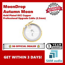 Load image into Gallery viewer, [🎶SG] Moondrop Autumn Moon Gold Plated OCC Copper Professional Earphone Upgrade Cable (0.78MM 2 Pin to 2.5/3.5/4.4mm)
