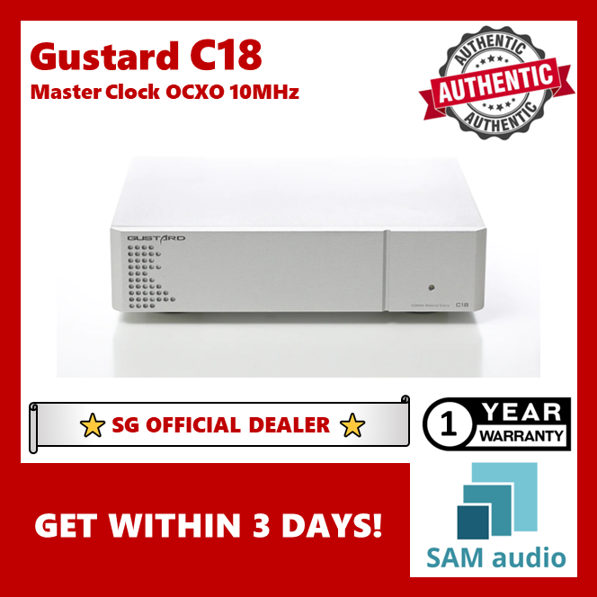 [🎶SG] Gustard C18 Master Clock OCXO 10MHz, Hifi Audio