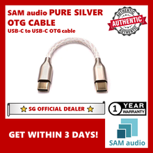 Load image into Gallery viewer, [🎶SG] SAM audio Pure Silver OTG Cable Lightning / USB-C to USB-C, DAC OTG Cable, 8 Core Single Crystal Copper
