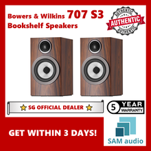 Load image into Gallery viewer, [🎶SG] Bowers &amp; Wilkins 707 S3 Stand Mount Bookshelf Speakers - 1 Pair (B&amp;W)
