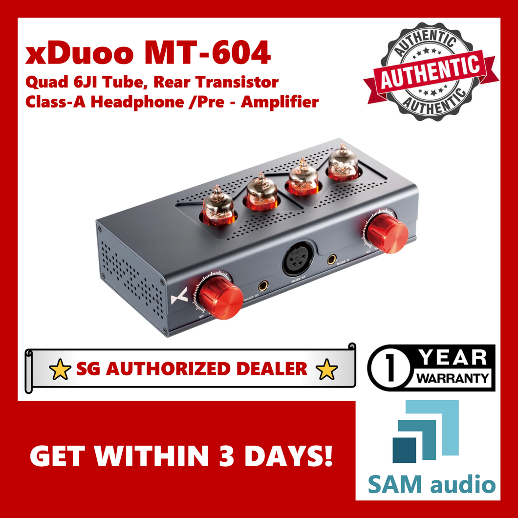 [🎶SG] XDUOO MT-604 - Four 6J1 Balanced Class-A Tube Pre-amp/Headphone Amp